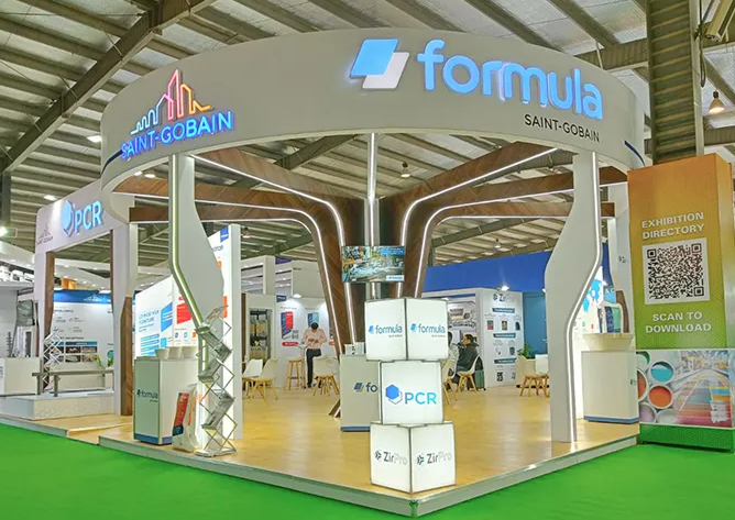 Saint-Gobain exhibition stand